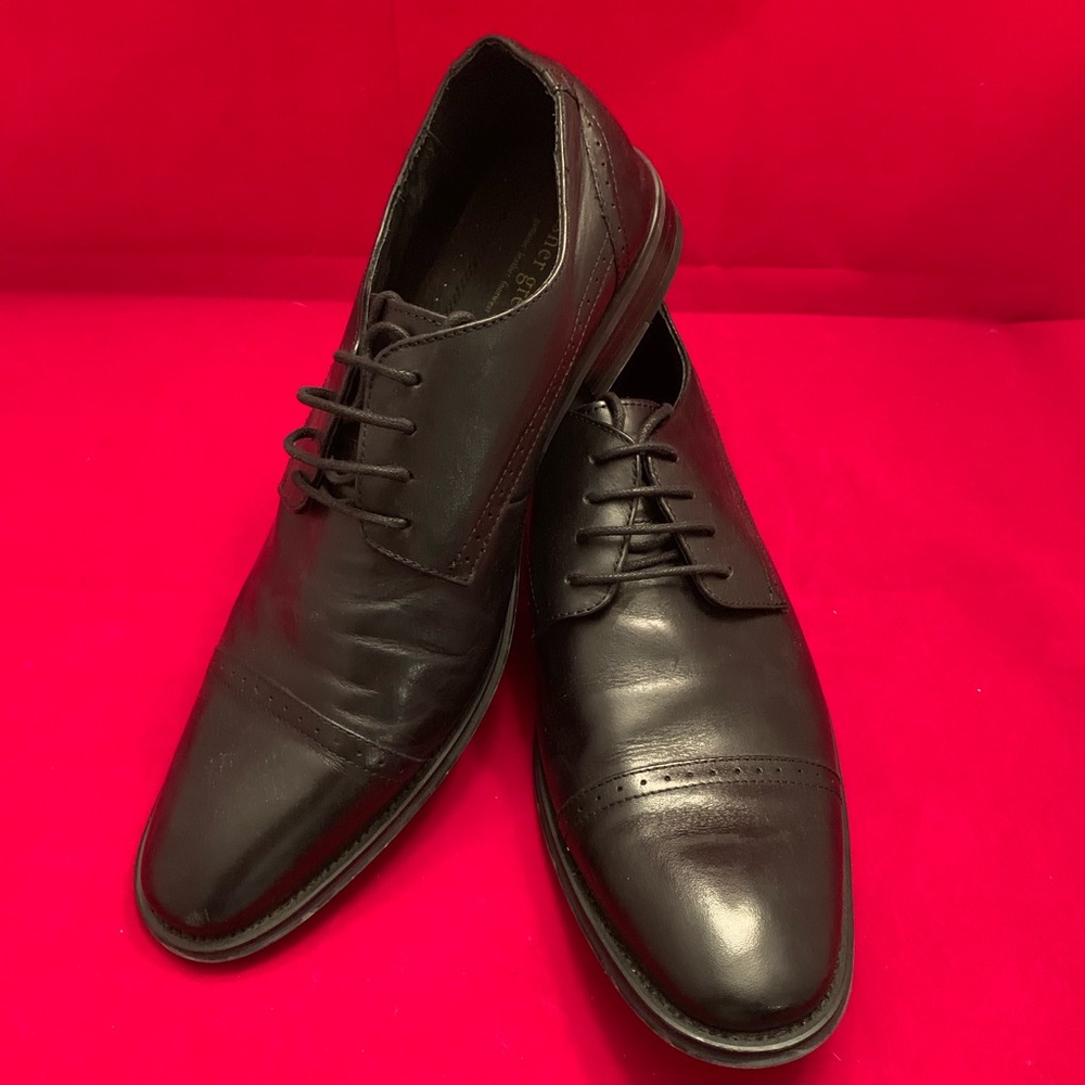 Asher Green Cap Toe Black Oxfords 11